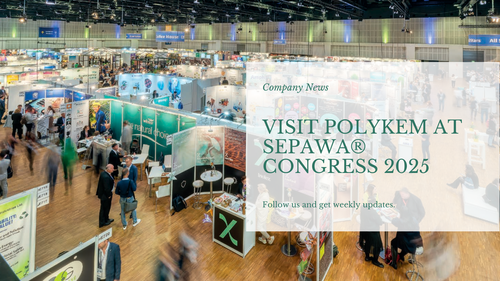 Επισκεφθείτε το περίπτερο Polykem στο Sepawa® Congress 2025 στο Βερολίνο!