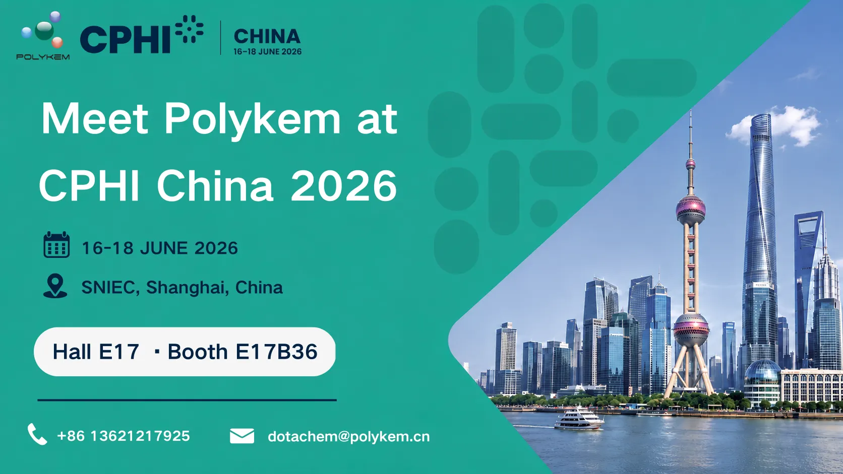 Η Polykem θα εκτεθεί στο CPHI & PMEC China 2026
