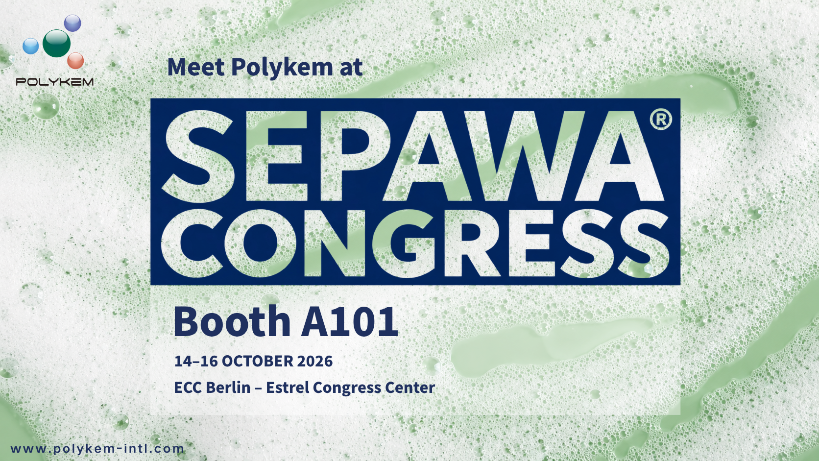 Το Polykem θα εκτεθεί στο SEPAWA Congress 2026 – Επισκεφθείτε το Booth A101